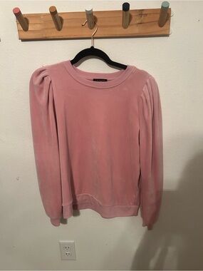 1.STATE Blush Pink Puff Sleeve Sweatshirt Medium